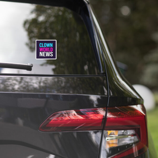 Clown World News sticker - Image 4