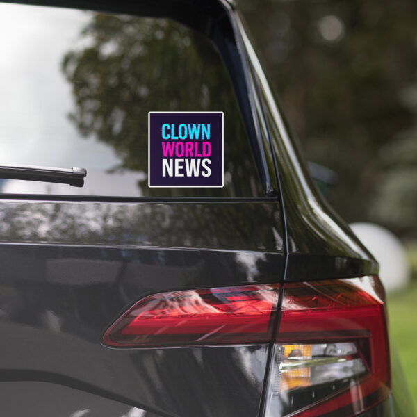 Clown World News sticker - Image 3