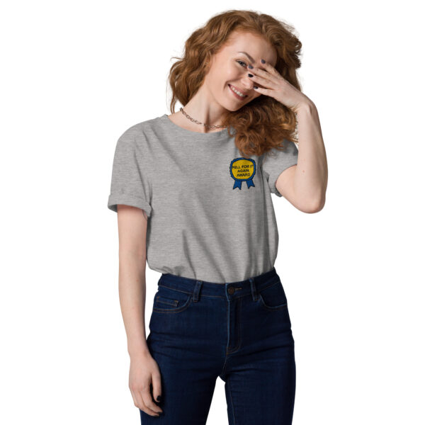 "Fell For It Again Award" Embroidered Unisex organic cotton t-shirt - Image 14
