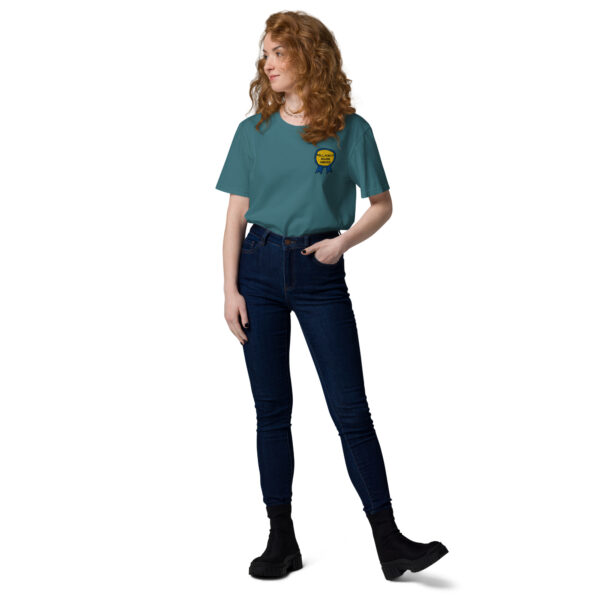 "Fell For It Again Award" Embroidered Unisex organic cotton t-shirt - Image 11