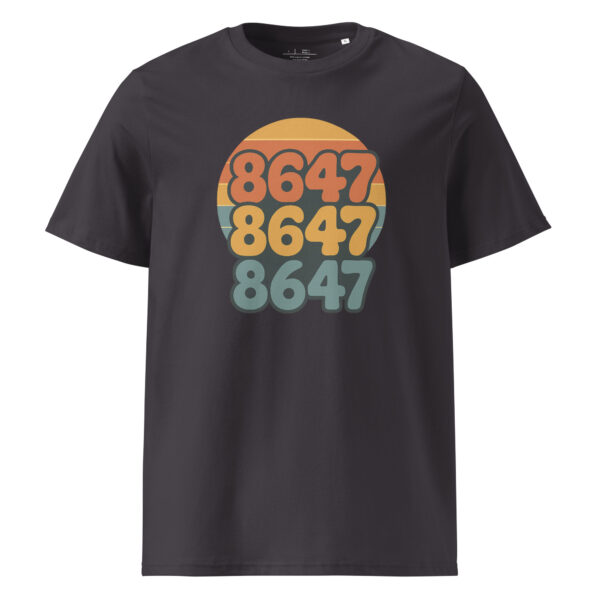 Retro Vibes Unisex organic ribbed neck t-shirt - Image 7