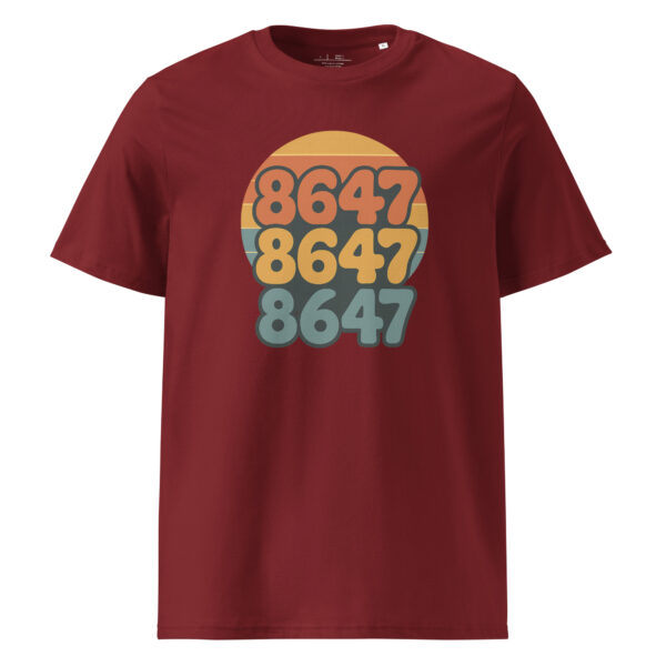 Retro Vibes Unisex organic ribbed neck t-shirt - Image 5