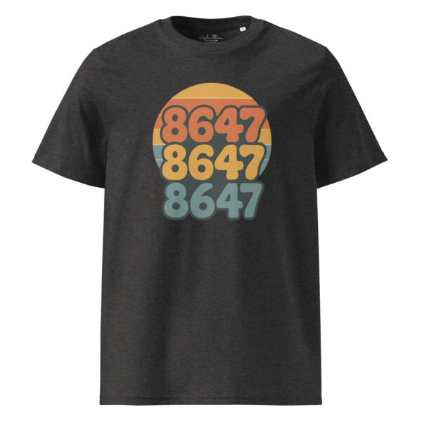 Retro Vibes Unisex organic ribbed neck t-shirt - Image 4