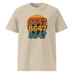 Retro Vibes Unisex organic ribbed neck t-shirt