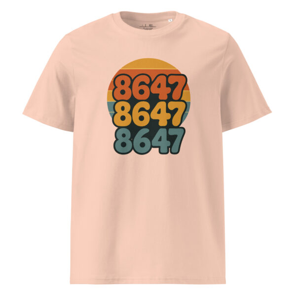 Retro Vibes Unisex organic ribbed neck t-shirt - Image 10