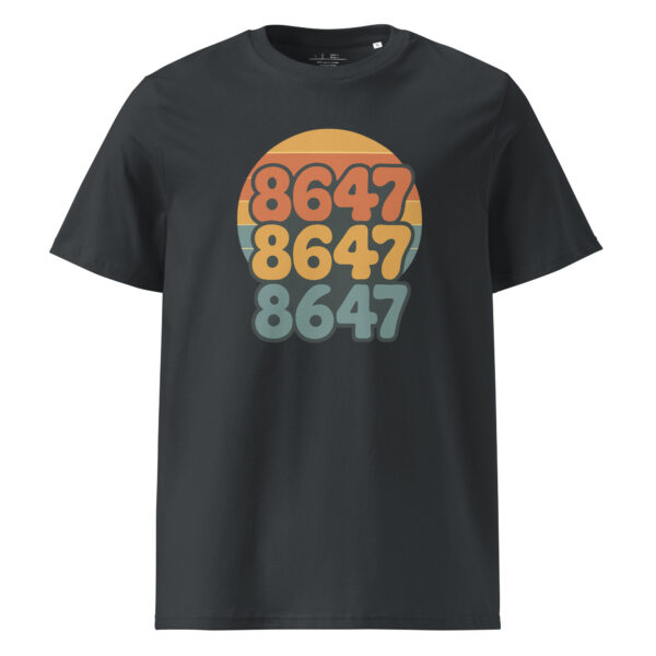 Retro Vibes Unisex organic ribbed neck t-shirt - Image 6