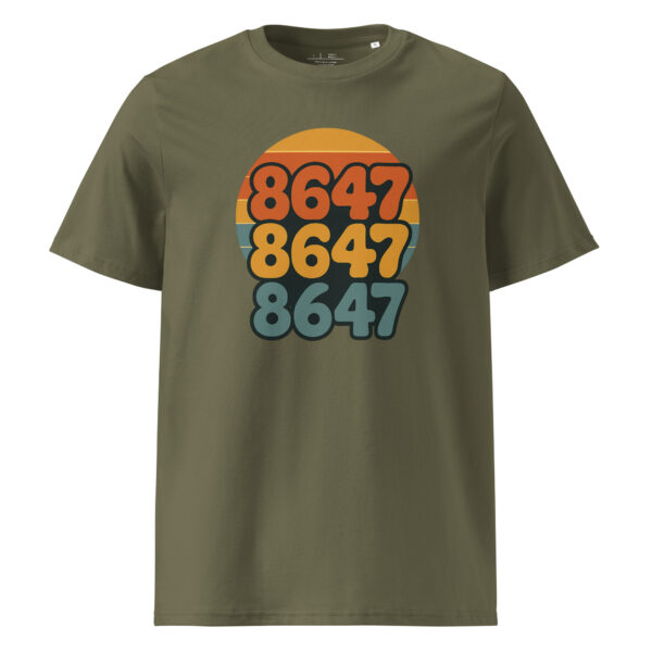 Retro Vibes Unisex organic ribbed neck t-shirt - Image 9