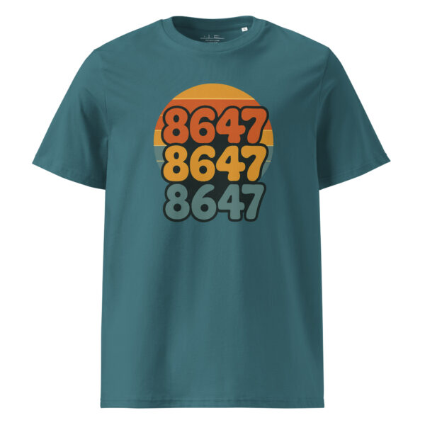Retro Vibes Unisex organic ribbed neck t-shirt - Image 8