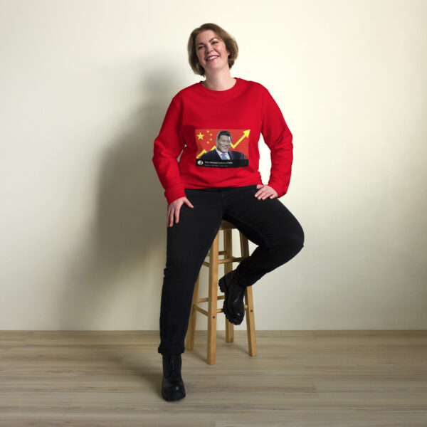 Xi Does Nothing And Wins Unisex organic sweatshirt - Image 3
