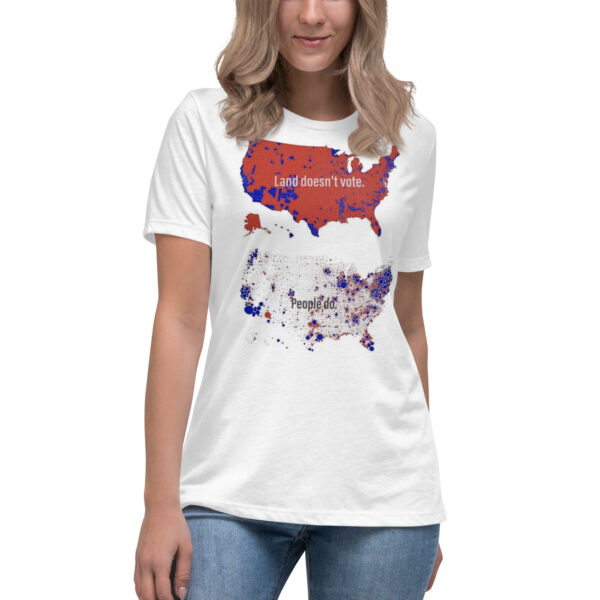 Land Doesn't Vote Women's Relaxed T-Shirt - Image 4