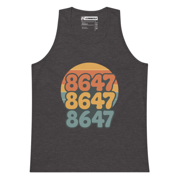 Retro Sundown Premium Tank Top - Image 3