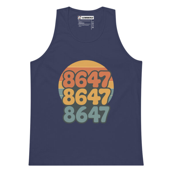 Retro Sundown Premium Tank Top - Image 4