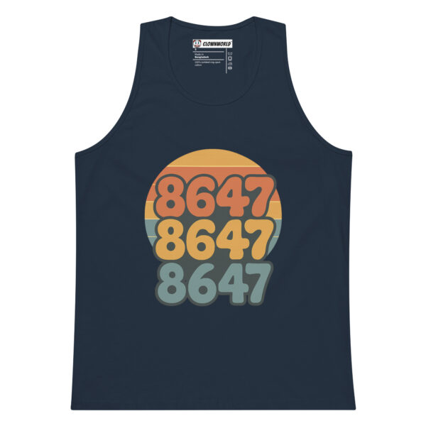 Retro Sundown Premium Tank Top - Image 2