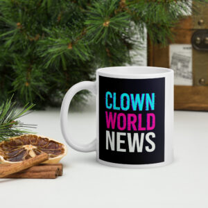 White glossy mug