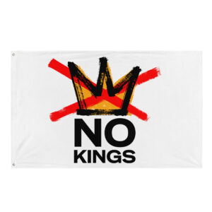 No Kings Blank Flag