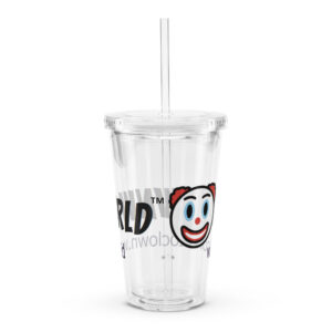 Welcome To Clownworld Clear plastic tumbler