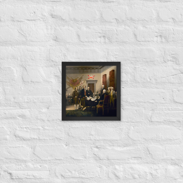 Framed No Kings Declaration Of Independence poster - Image 3