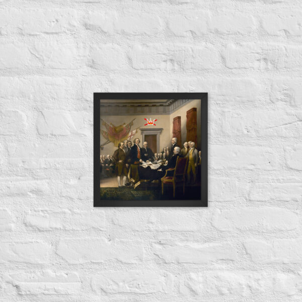 Framed No Kings Declaration Of Independence poster - Image 5