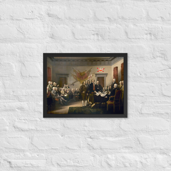 Framed No Kings Declaration Of Independence poster - Image 6