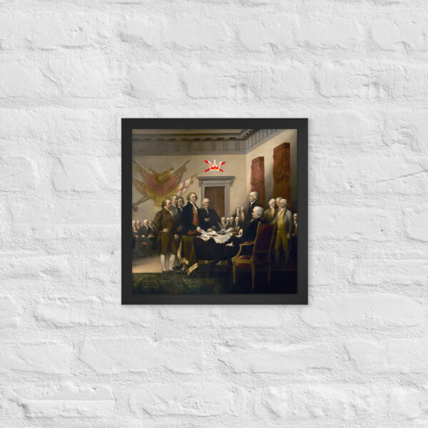 Framed No Kings Declaration Of Independence poster - Image 8