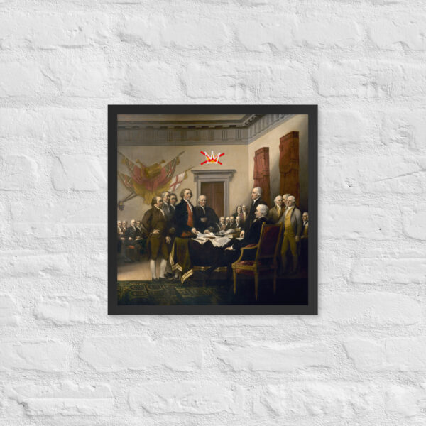 Framed No Kings Declaration Of Independence poster - Image 9