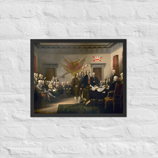 Framed No Kings Declaration Of Independence poster - Image 10