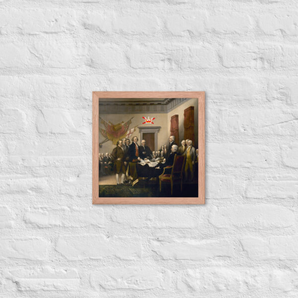 Framed No Kings Declaration Of Independence poster - Image 17