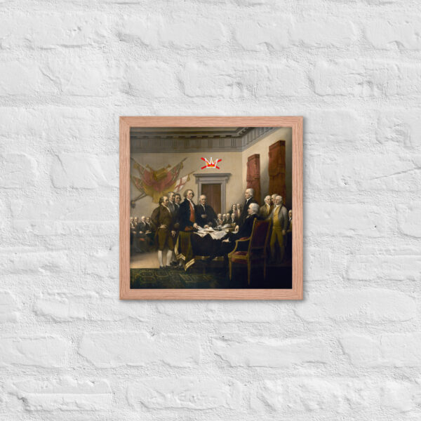 Framed No Kings Declaration Of Independence poster - Image 20