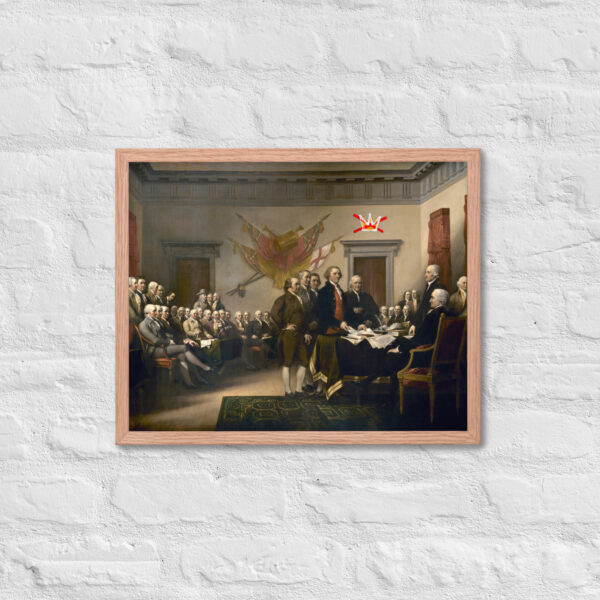 Framed No Kings Declaration Of Independence poster - Image 22