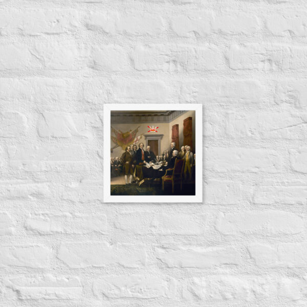 Framed No Kings Declaration Of Independence poster - Image 28