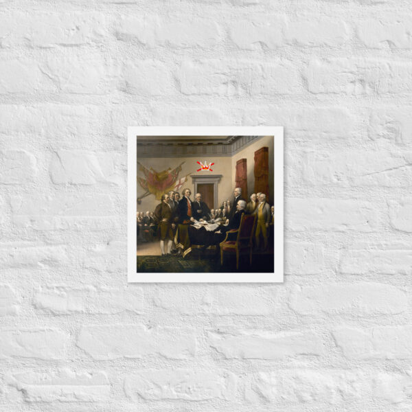 Framed No Kings Declaration Of Independence poster - Image 30