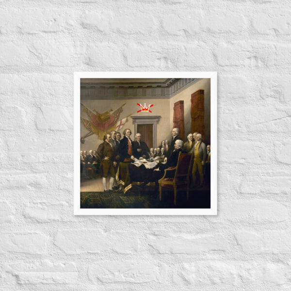 Framed No Kings Declaration Of Independence poster - Image 34