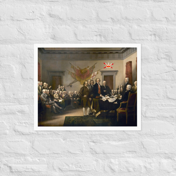 Framed No Kings Declaration Of Independence poster - Image 35