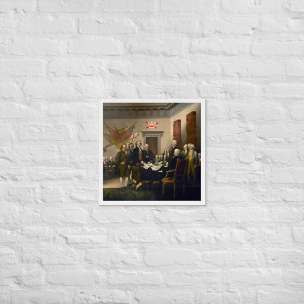 Framed No Kings Declaration Of Independence poster - Image 36