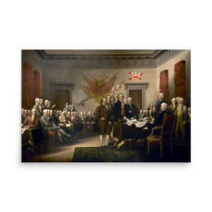 "No Kings" Declaration Of Independence Poster
