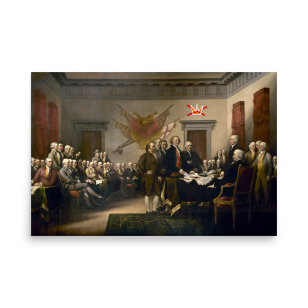 "No Kings" Declaration Of Independence Poster