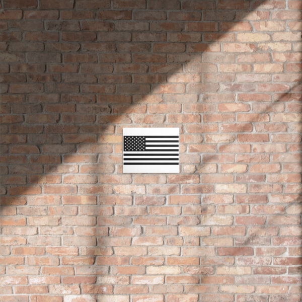 Black And White American Flag Metal - Image 2