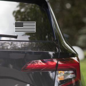 Black & White American Flag stickers