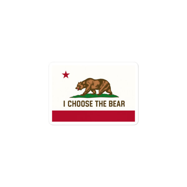 I Choose The Bear California stickers - Image 2