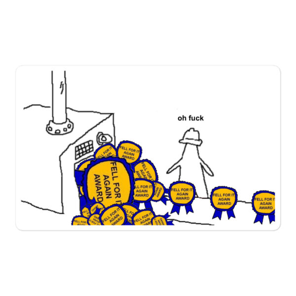 Fell For It Again Award Conveyer Belt stickers - Image 3