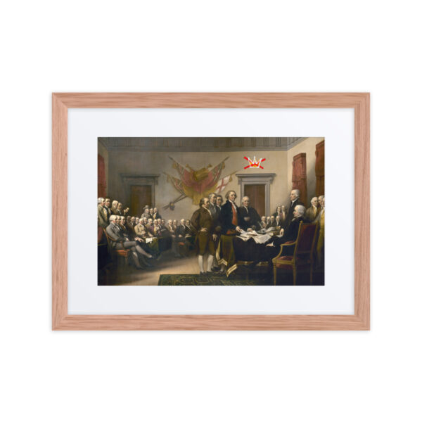 Framed No Kings Declaration Of Independence poster with mat - Image 6