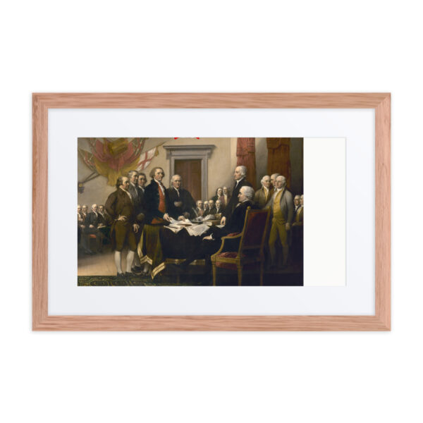 Framed No Kings Declaration Of Independence poster with mat - Image 7