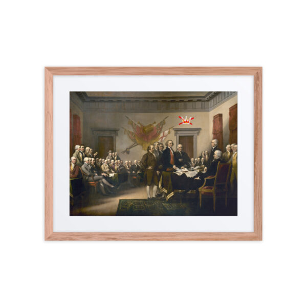 Framed No Kings Declaration Of Independence poster with mat - Image 8