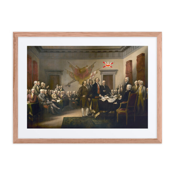 Framed No Kings Declaration Of Independence poster with mat - Image 9