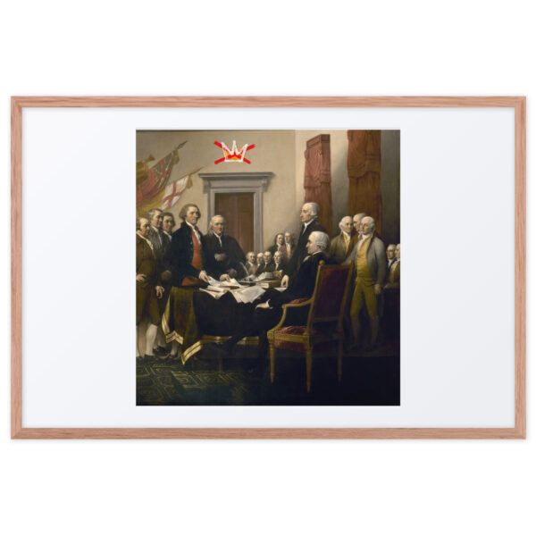 Framed No Kings Declaration Of Independence poster with mat - Image 10