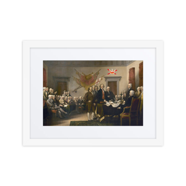 Framed No Kings Declaration Of Independence poster with mat - Image 11