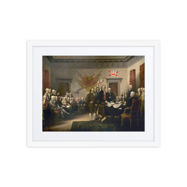 Framed No Kings Declaration Of Independence poster with mat - Image 13