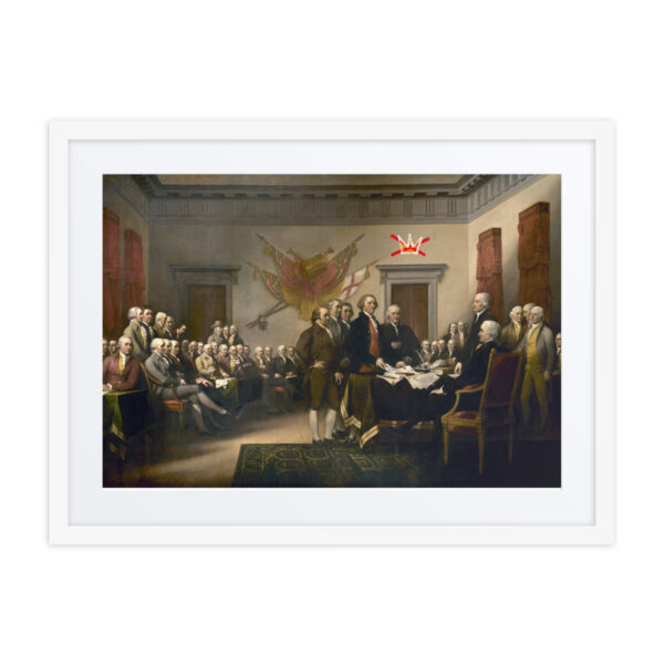 Framed No Kings Declaration Of Independence poster with mat - Image 14
