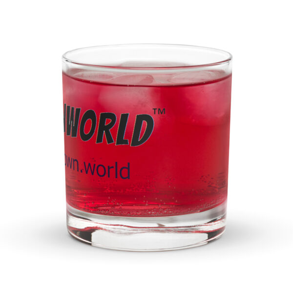 Welcome To Clownworld Rocks glass - Image 3