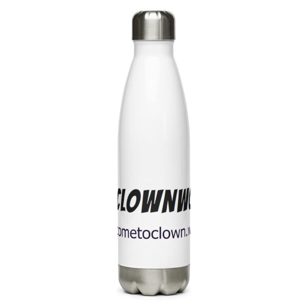 Welcome To Clownworld Stainless steel water bottle - Image 2